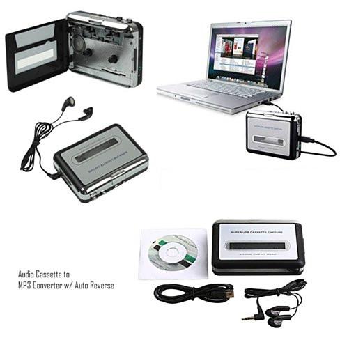 2 in 1 Audio Cassette to MP3 Music converter - shop.livefree.co.uk