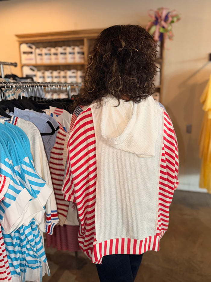 4th Patchwork Oversized Hoodie