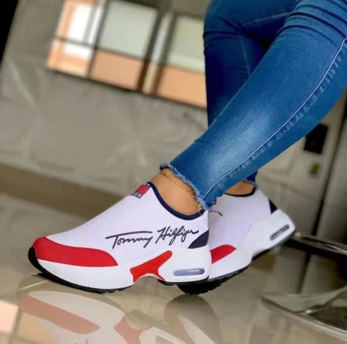Air Cushion Lazy Dad Shoes Slip-on Sneakers For Women - Livefree