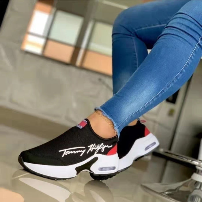 Air Cushion Lazy Dad Shoes Slip-on Sneakers For Women - Livefree