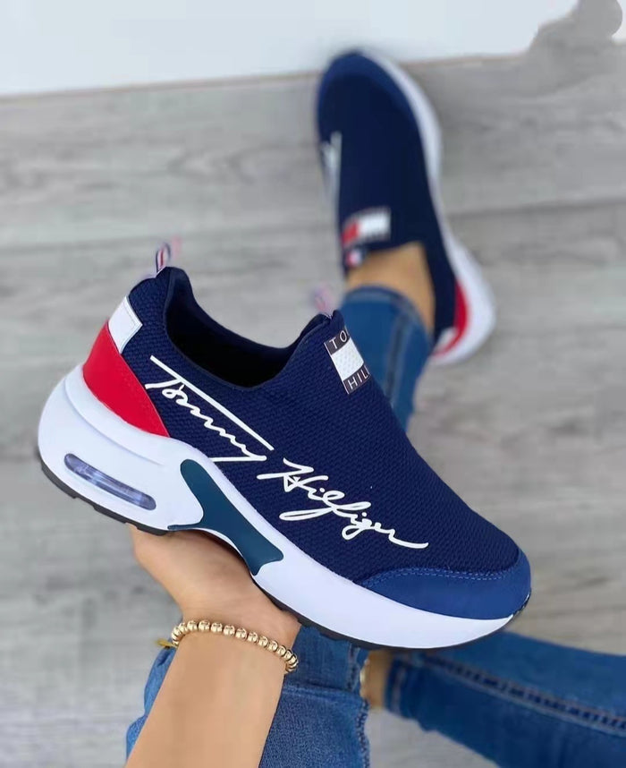 Air Cushion Lazy Dad Shoes Slip-on Sneakers For Women - Livefree