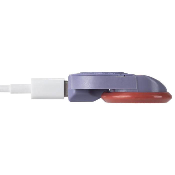 Alpenblow Micro Inflator model 2025 – side profile with USB-C cable connected