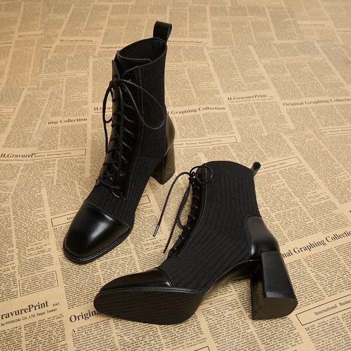 Ankle Boots Autumn And Winter Women's Shoes Single Boots High Heel Martin Boots - Livefree
