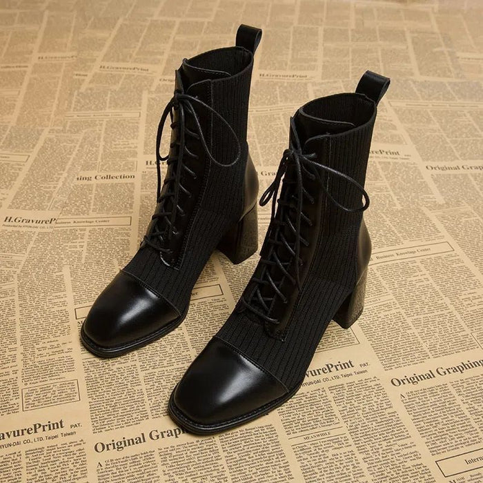 Ankle Boots Autumn And Winter Women's Shoes Single Boots High Heel Martin Boots - Livefree