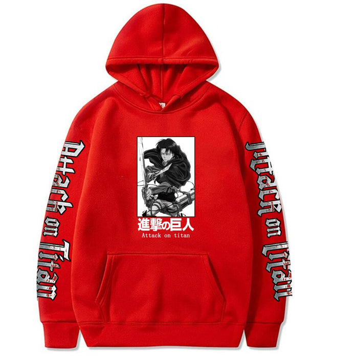 Attack On Titan Hoodie Men Long Sleeve Tops Sweatshirts Male - Livefree