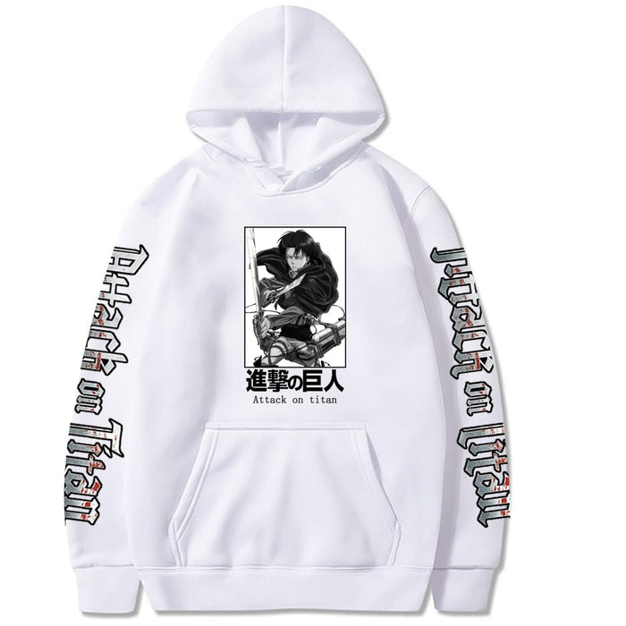 Attack On Titan Hoodie Men Long Sleeve Tops Sweatshirts Male - Livefree
