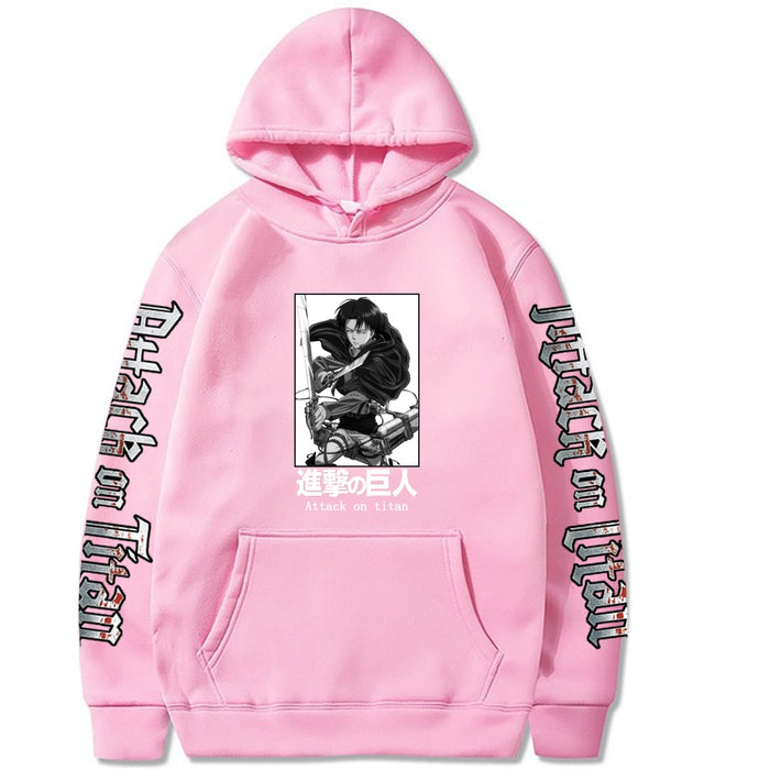 Attack On Titan Hoodie Men Long Sleeve Tops Sweatshirts Male - Livefree