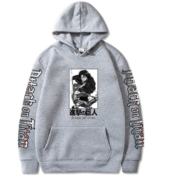 Attack On Titan Hoodie Men Long Sleeve Tops Sweatshirts Male - Livefree