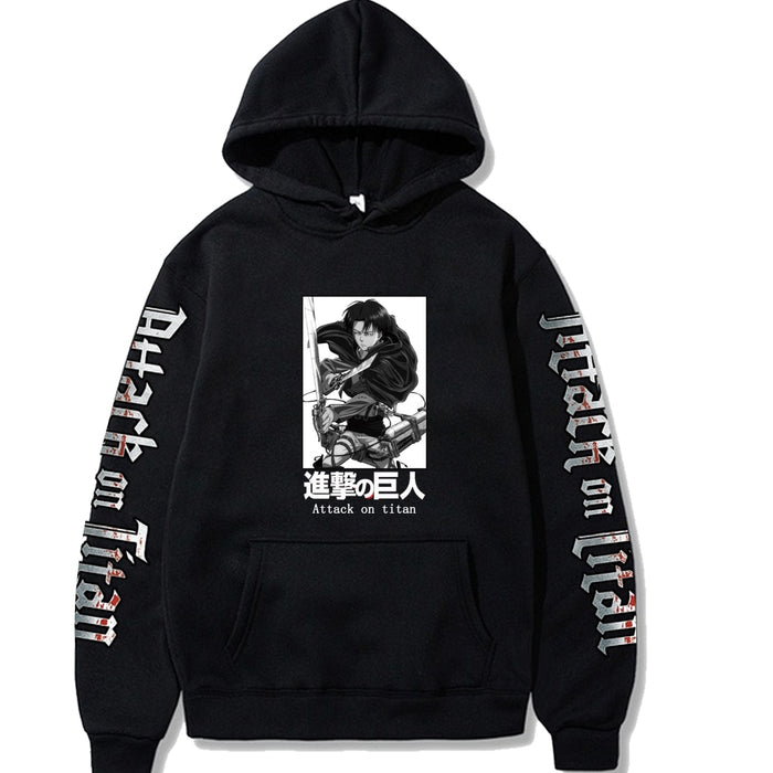Attack On Titan Hoodie Men Long Sleeve Tops Sweatshirts Male - Livefree