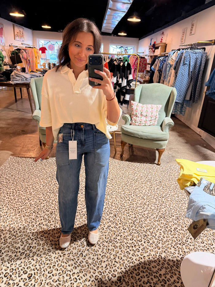 Barrel Patch Pocket Jean