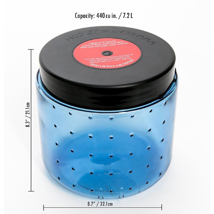 BearVault BV450-Jaunt food canister dimensions diagram – height and diameter