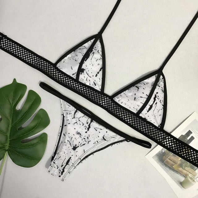 Beautiful Women Bikini Lace Sexy Black Mesh - shop.livefree.co.uk