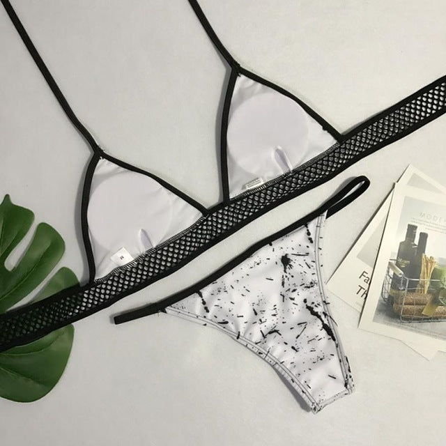 Beautiful Women Bikini Lace Sexy Black Mesh - shop.livefree.co.uk