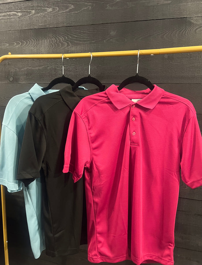 Black Eco Performance Men’s Polo