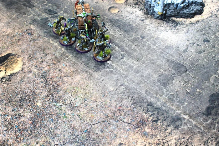 Blasted Battlefield | Neoprene Battle Mat with Bag | Baron of Dice