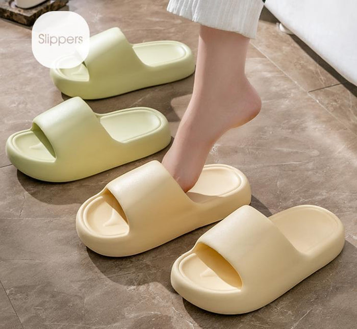 Bread Shoes Home Slippers Non-slip Indoor Bathroom Slippers - Livefree