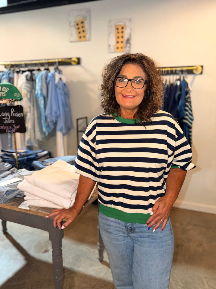 Bubble Stripe Top