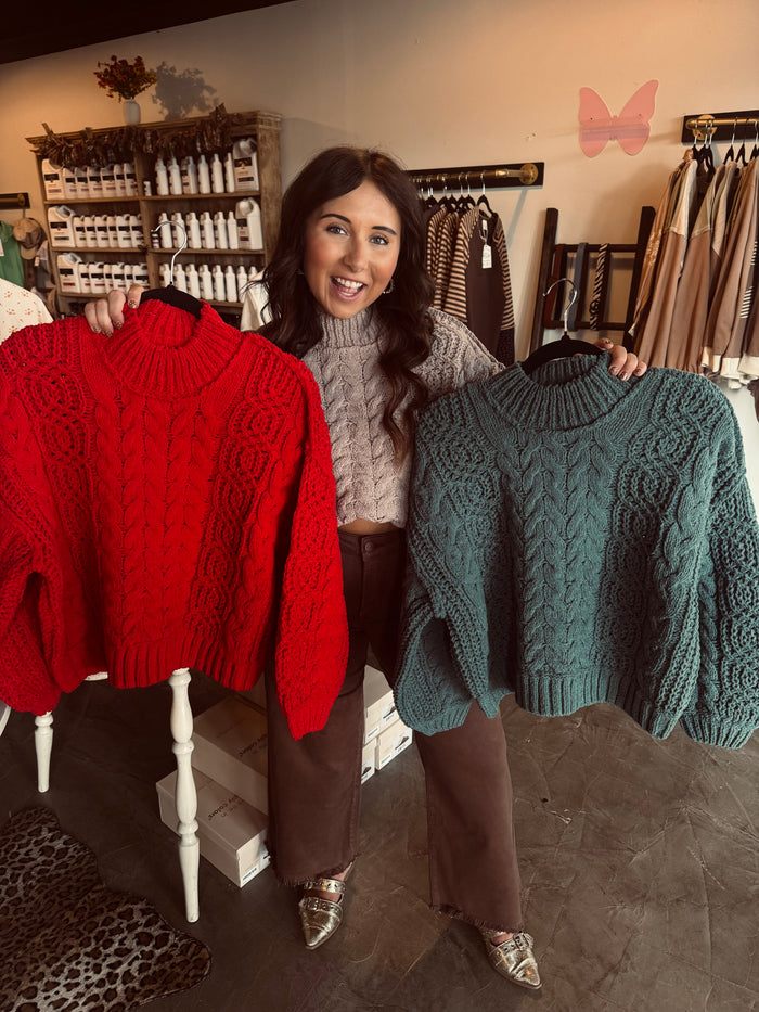 Cable Knit Chunky Sweater
