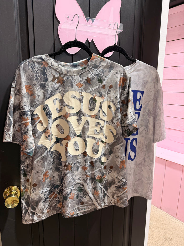 Camo Jesus Tees