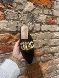 Chain Suede Mule