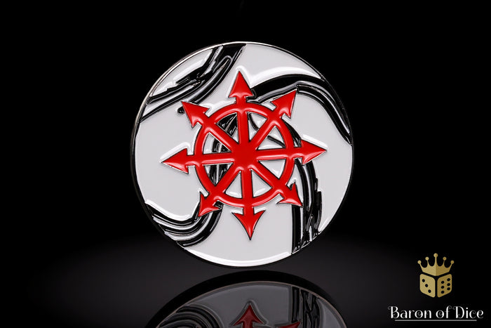 Chaos Star | Marbled | Wargaming & Datasheet Box | Baron's Coin™ Compatible