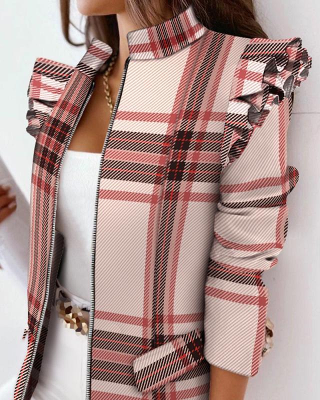Pink plaid / XXL