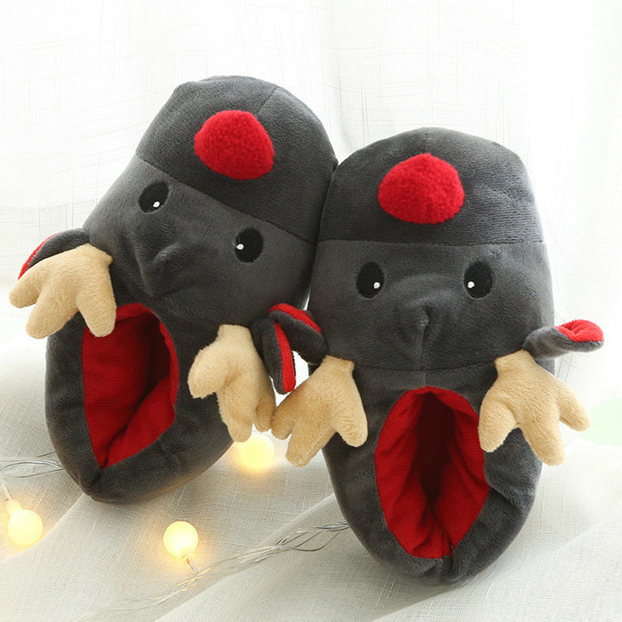 Christmas Shoes Cute Elk Home Slippers - Livefree