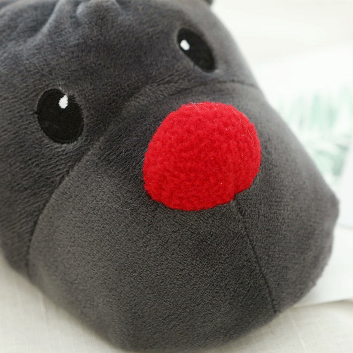 Christmas Shoes Cute Elk Home Slippers - Livefree