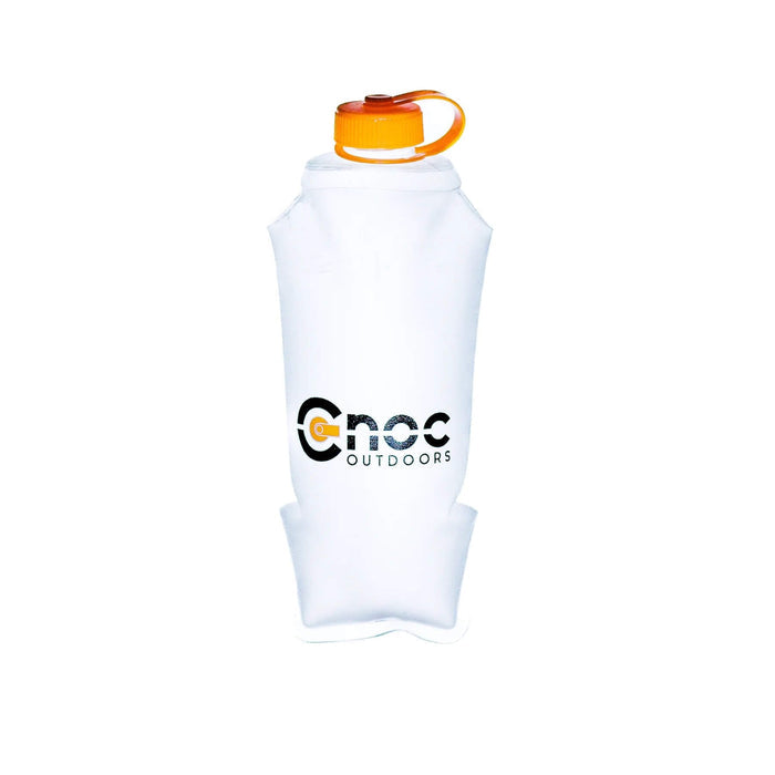 CNOC Hydriam Collapsible Flask in orange, compact size – studio view