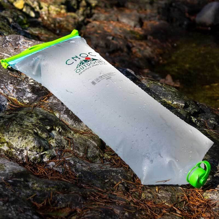 CNOC VectoX 2L Water Container laid flat with roll-top open