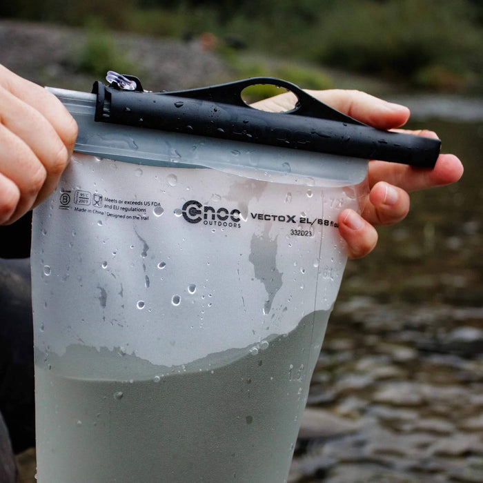 CNOC VectoX 3L Water Container attached to a water filter