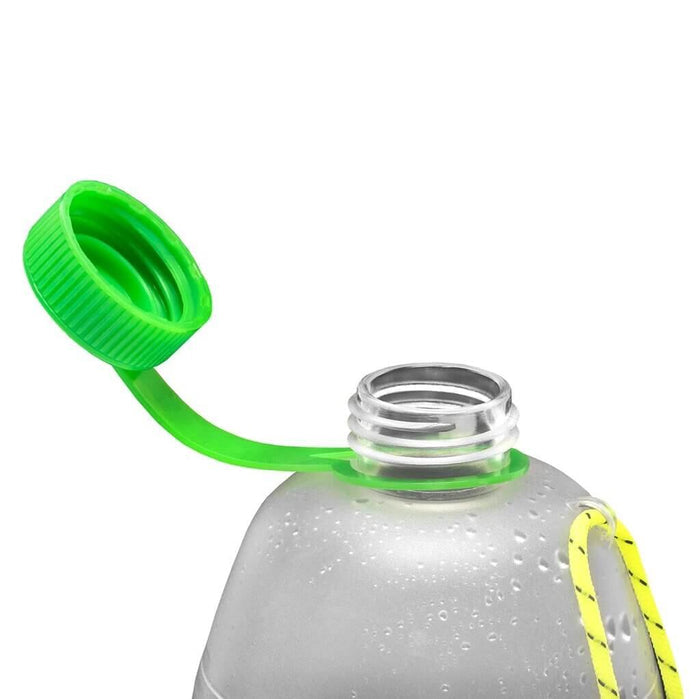 CNOC Vesica Collapsible Water Bottle 1L with cap open – detail