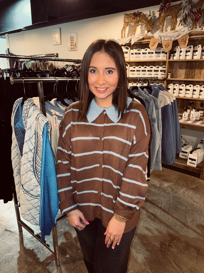 Collared Brown Sweater