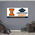 CONGRATULATIONS GRADUATE UNIVERSITY OF ILLINOIS 4X8 BANNER