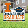 CONGRATULATIONS GRADUATE UNIVERSITY OF ILLINOIS LAWN SIGN