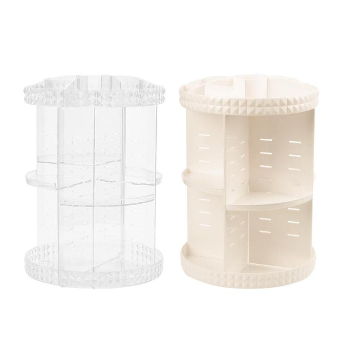 Cosmetic Storage Box 360 Degree Rotating Makeup - shop.livefree.co.uk