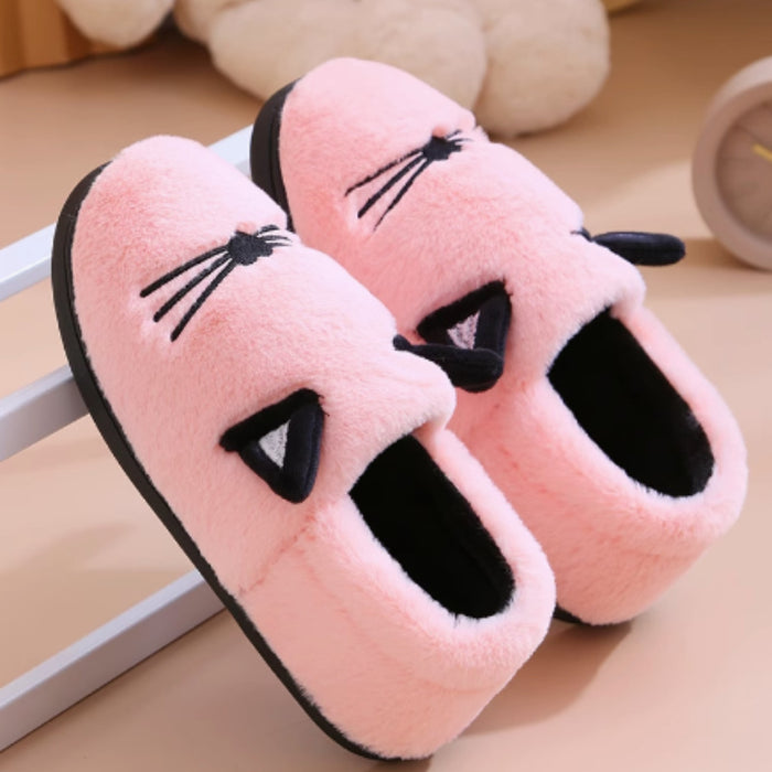 Couple Cute Cartoon Warm Postpartum Shoes For Women - Livefree