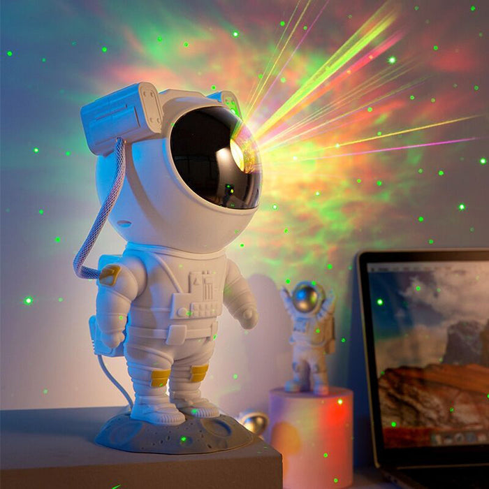 Creative Astronaut Galaxy Starry Sky Projector Nightlight USB Atmospher Bedroom Table Lamp - Livefree