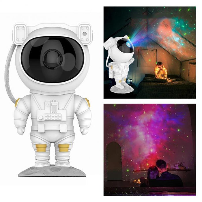 Creative Astronaut Galaxy Starry Sky Projector Nightlight USB Atmospher Bedroom Table Lamp - Livefree