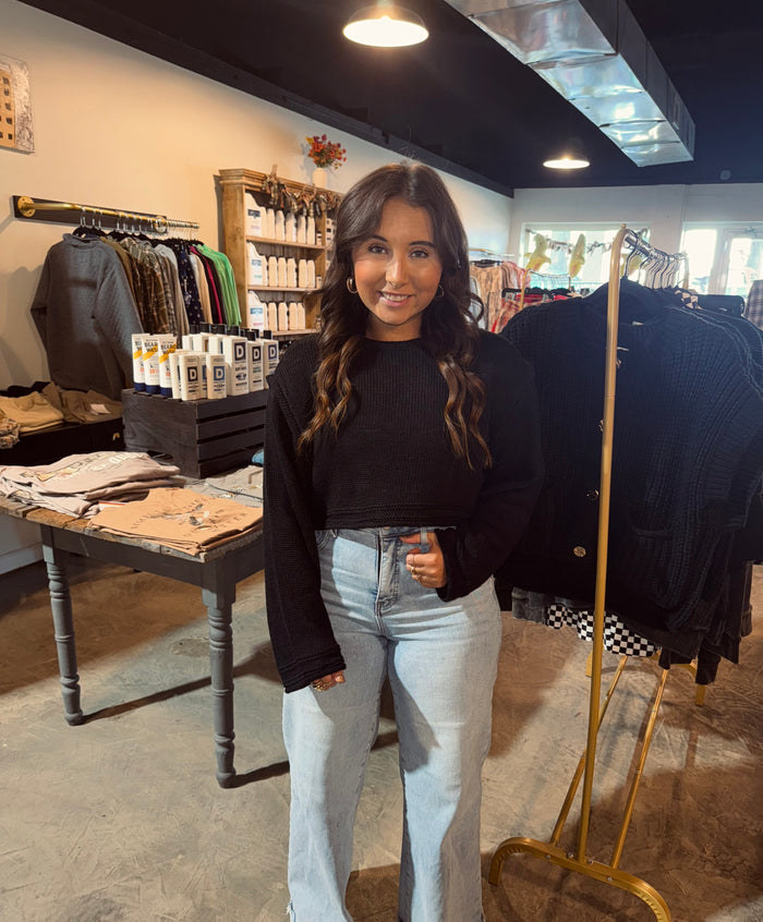 Crop Pullover Sweater