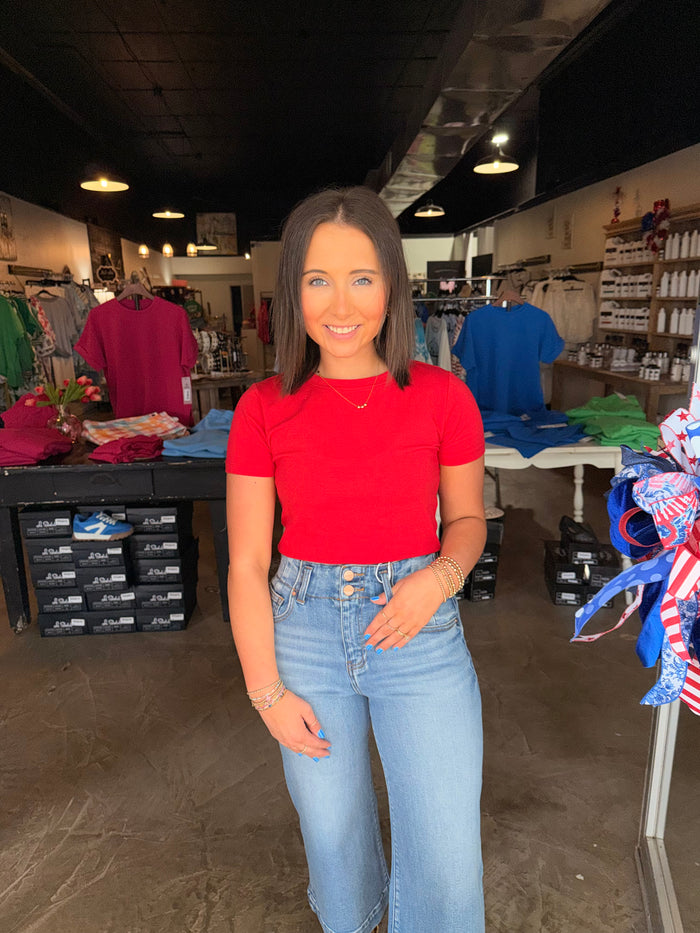 Cropped Cotten Tee