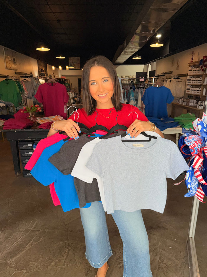 Cropped Cotten Tee