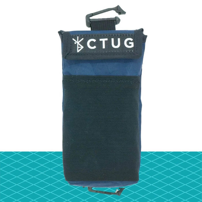 CTUG Shoulder Strap Phone Pocket in black – studio view