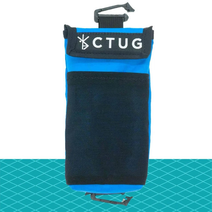 CTUG Shoulder Strap Phone Pocket in blue – studio view