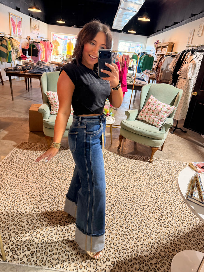 Cuffed Double Pocket Jean