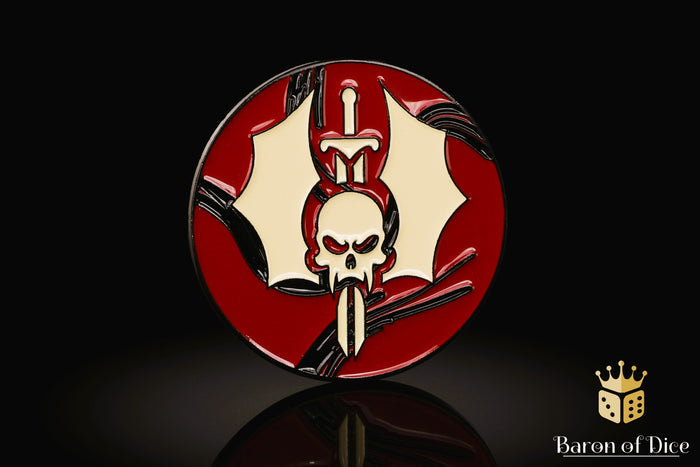 Cursed Vampire | Wargaming & Datasheet Box | Baron's Coin™ Compatible
