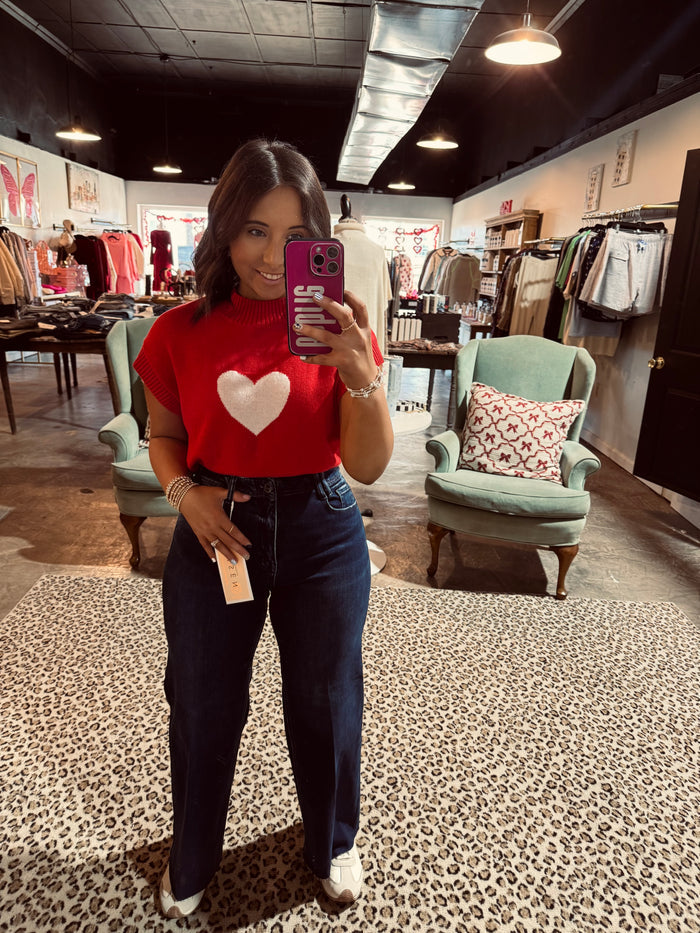 Dark Crease Line Risen Jean