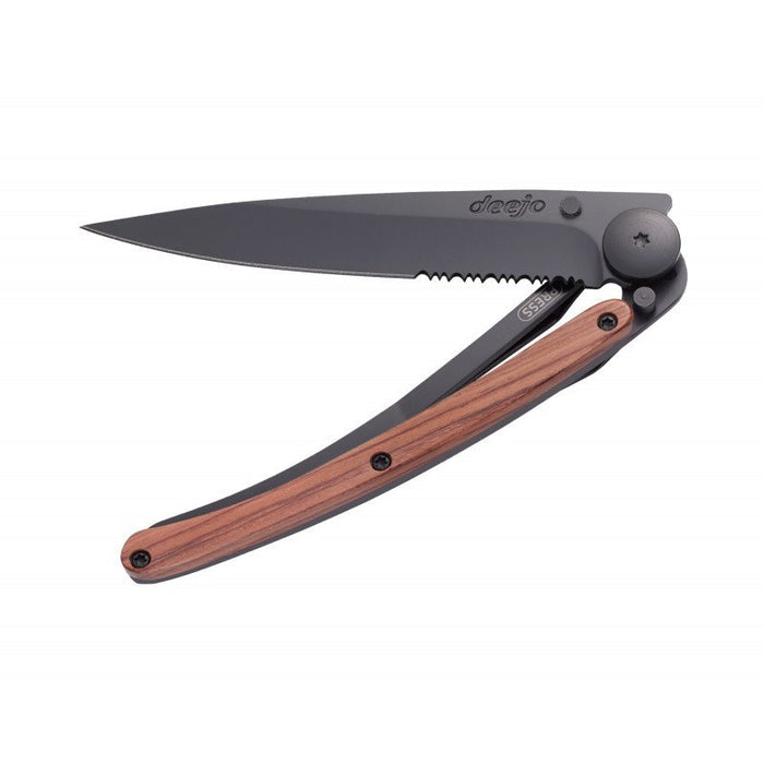 DEEJO Wood 37G Black One Hand Coral Wood