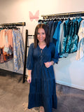 Denim Front Tie Dress