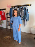 Denim Stitch Set Pant
